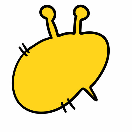 cartoon doodle illustration, isolated on white backgroundの写真素材