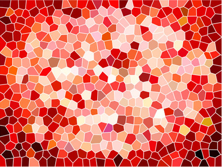 abstract stained - red mosaic backgroundの写真素材
