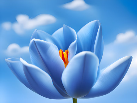 white lily in the gardenの素材