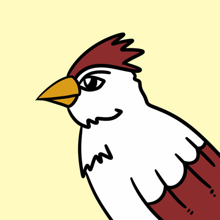 cute bird cartoon image. illustration.の写真素材