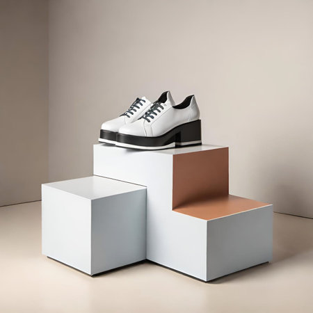 female shoes on white backgroundの素材