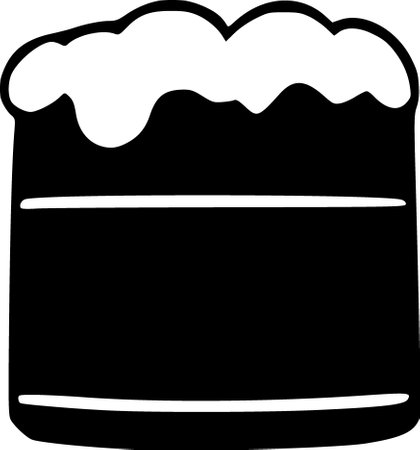 beer icon on white backgroundの写真素材