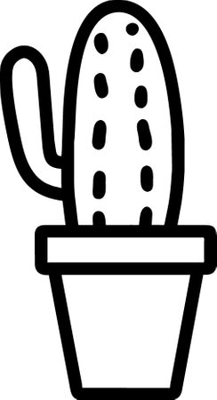 a cactus plant in a potの写真素材