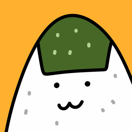 cartoon doodle cute rice ballsの写真素材