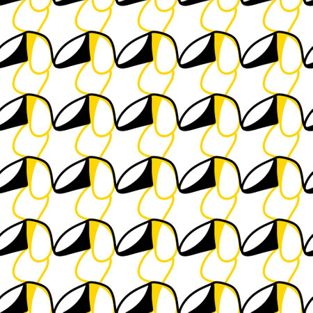 art pattern of yellow rubber sealの写真素材