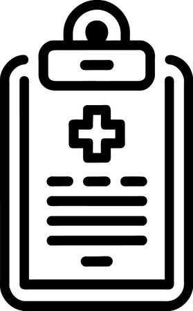 medical and healthcare paper iconの写真素材