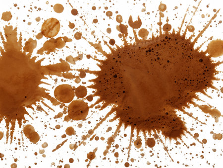 coffee splash on whiteの素材