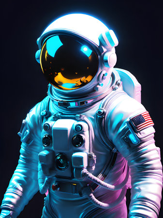 astronaut in the spaceの素材