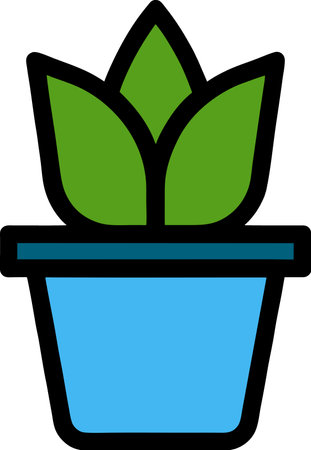 plant. web icon simple illustrationの写真素材