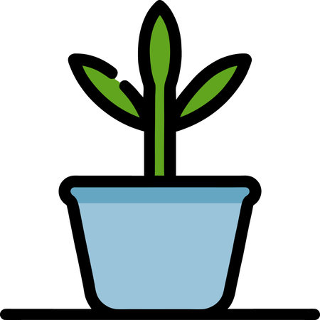 plant. web icon simple illustrationの写真素材
