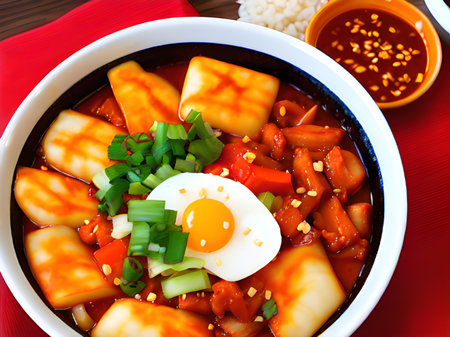 korean food rice soup, korean food styleの素材