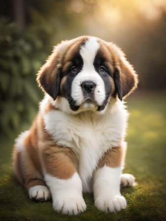 adorable american shepherd puppy sittingの素材