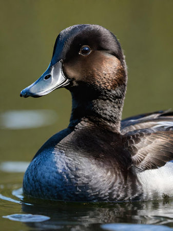 close up view of male common mallard duck ( anas platyrhynchos )の素材
