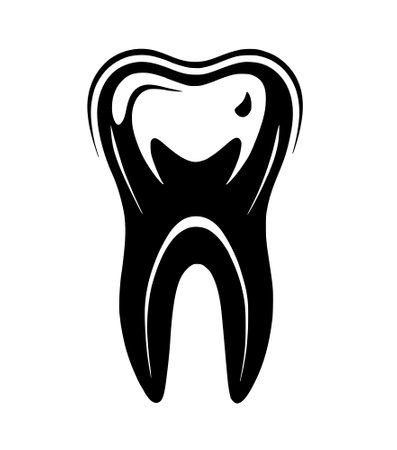 tooth logo template illustration designの写真素材