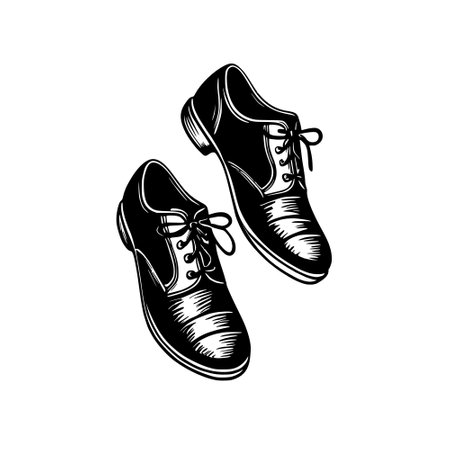 sneakers illustration on a white backgroundの写真素材