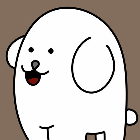 cute cartoon dog. illustrationの写真素材