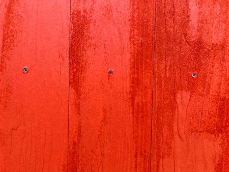 red wooden wall texture backgroundの写真素材