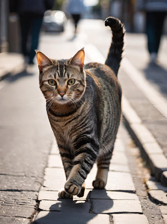 portrait of cute catの素材