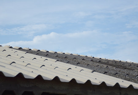 roof of a house in the cityの写真素材