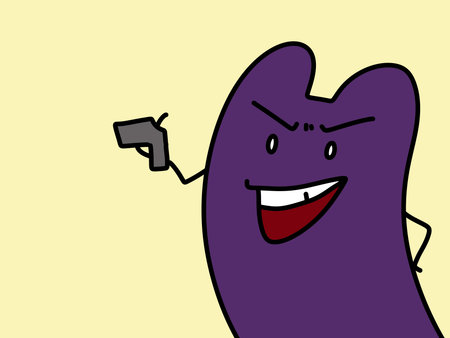 cartoon happy halloween monsterの写真素材