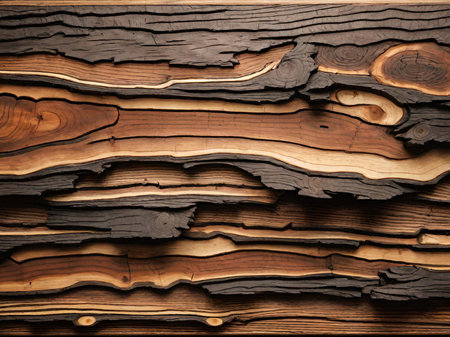 wood texture with natural patternの素材