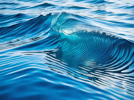 blue water surface backgroundの素材