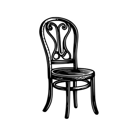 chair icon. outline illustration of chairs icons for webの写真素材