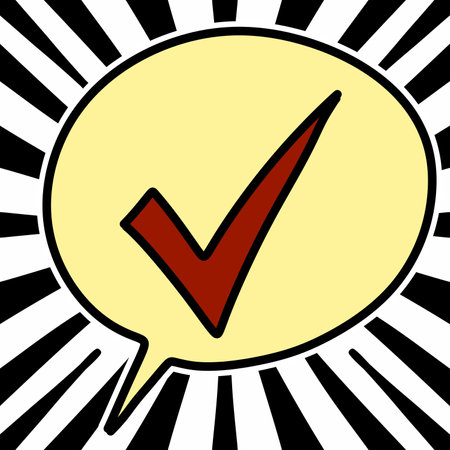 yes or true icon, illustrationの写真素材
