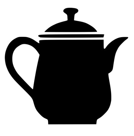 teapot. web icon simple illustrationの写真素材