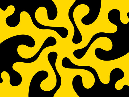 illustration of a yellow abstract backgroundの写真素材