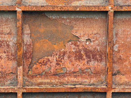 old rusty iron wall background