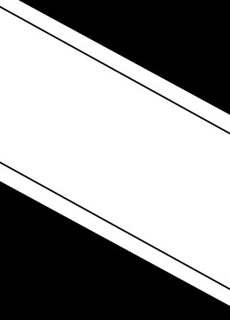 black and white banner with a corner of a place for insert text or textの写真素材