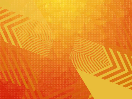 light orange template in polygonal style. colorful illustration in abstract style with lines and triangles for your design.の写真素材