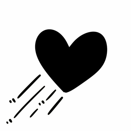 illustration of a heart iconの写真素材