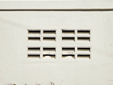wall fragment in the building in the center of the city.