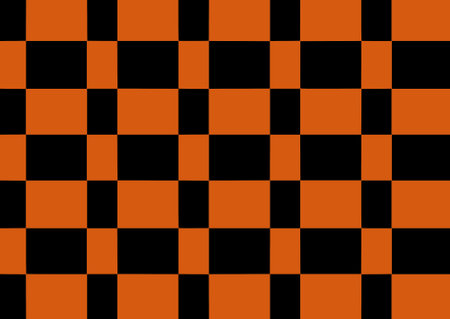 orange and black chess patternの写真素材