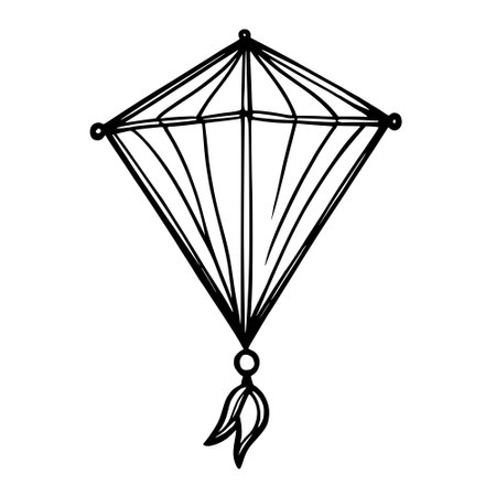 cartoon kite isolated iconの写真素材