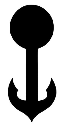 anchor icon on white backgroundの写真素材