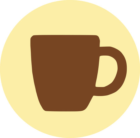 coffee cup icon. simple illustrationの写真素材
