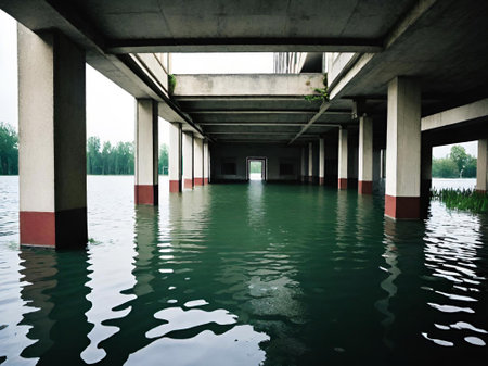 old abandoned building in the cityの素材