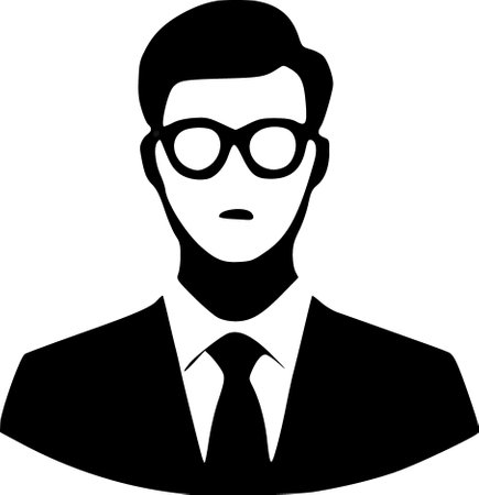 art avatar male icon in solid styleの写真素材