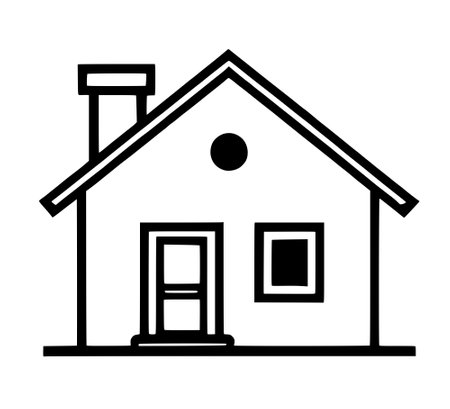 home building line icon concept. home building vector illustration, linear symbol,の写真素材