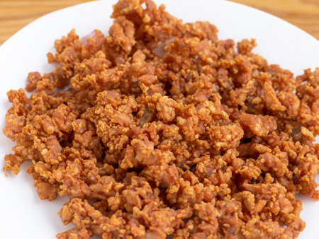 minced beef with garlic, spicy, minced meatの素材