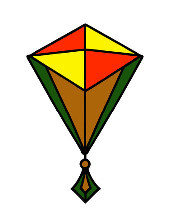 isolated kite cartoon design. illustrationの写真素材