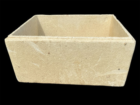 empty box on black background