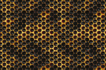 honeycomb texture, background. 3d rendering