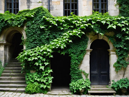 old door in the castleの素材