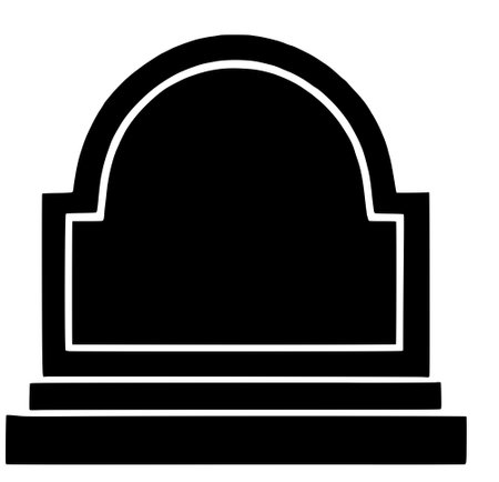 tombstone. web icon designの写真素材