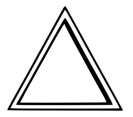 triangle icon illustration designの写真素材