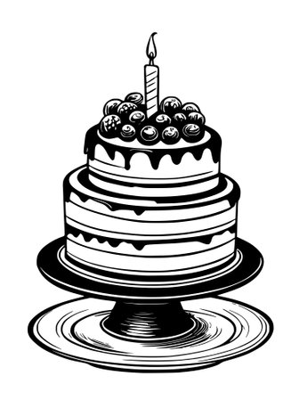 cake with chocolate and strawberryの写真素材